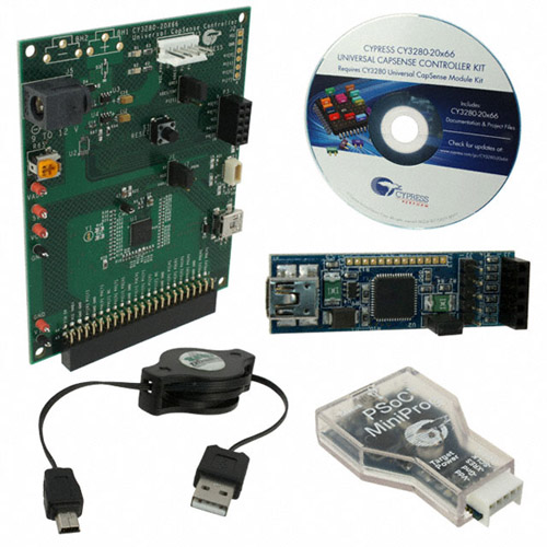 The Cypress CapSense controller evaluation kit